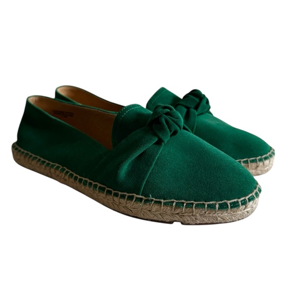 Talbots Espadrilles Suede Slip On Loafers Bow - Picture 1 of 11